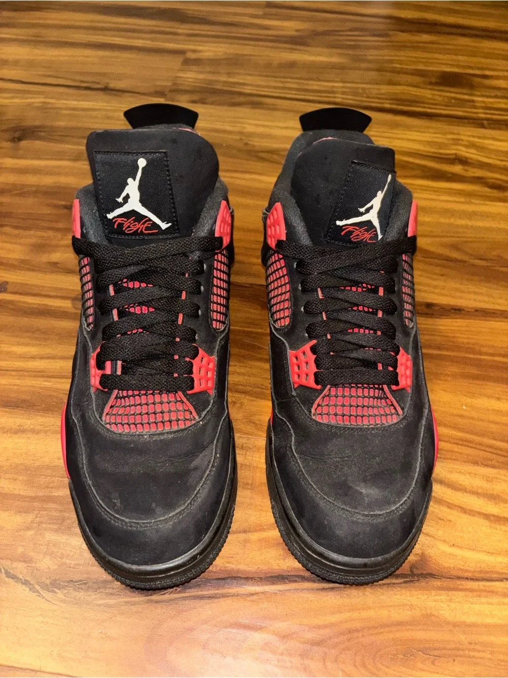 Jordan Men’s Black and Red Retro Athletic Sneakers